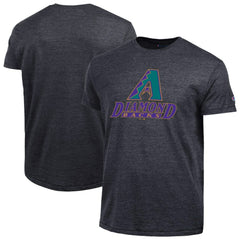 Black Arizona Diamondbacks Champion Cooperstown Logo Tri-Blend T-Shirt
