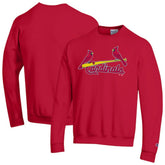 Red St. Louis Cardinals Champion Powerblend Wordmark Sweatshirt