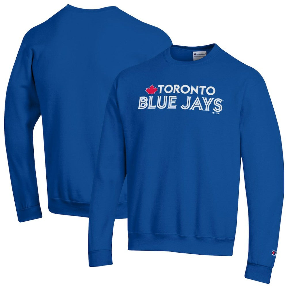 Royal Toronto Blue Jays Champion Powerblend Wordmark Sweatshirt