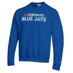 Royal Toronto Blue Jays Champion Powerblend Wordmark Sweatshirt