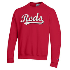 Red Cincinnati Reds Champion Powerblend Wordmark Sweatshirt