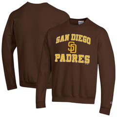 Brown San Diego Padres Champion Heart & Soul Powerblend Sweatshirt