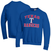 Royal Texas Rangers Champion Heart & Soul Powerblend Sweatshirt