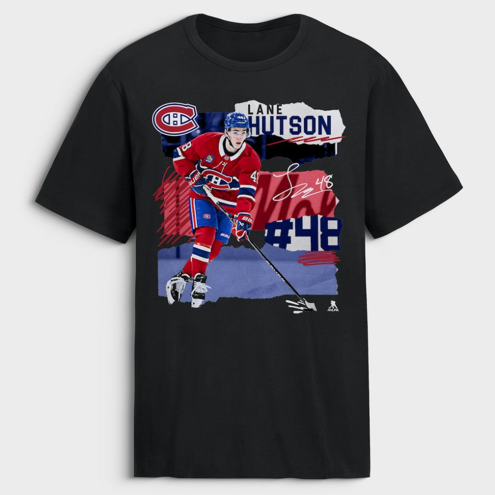 NHL Lane Hutson Montreal Canadiens Fresh Ice T-Shirt