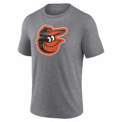 Gray Baltimore Orioles Heritage Personalized Any Name & Number Tri-Blend T-Shirt