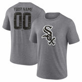 Gray Chicago White Sox Heritage Personalized Any Name & Number Tri-Blend T-Shirt