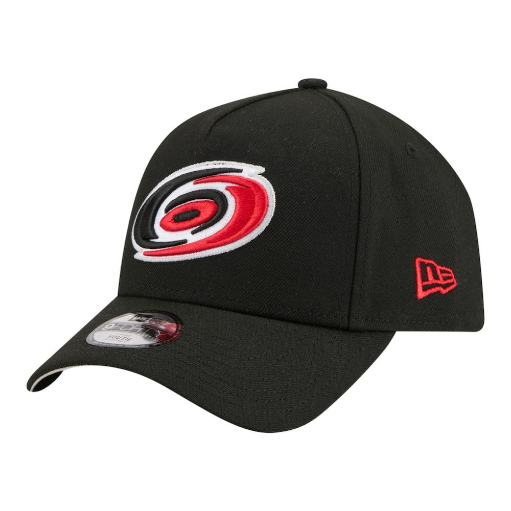 NHL Carolina Hurricanes New Era Youth 9FORTY A-Frame Adjustable Hat