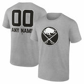 NHL Buffalo Sabres Big & Tall Personalized Name & Number Monochrome T-Shirt
