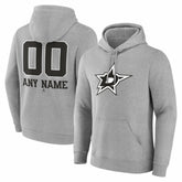 NHL Dallas Stars Big & Tall Personalized Name & Number Monochrome Pullover Hoodie