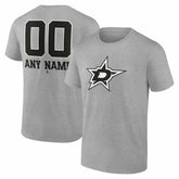 NHL Dallas Stars Big & Tall Personalized Name & Number Monochrome T-Shirt