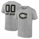 NHL Montreal Canadiens Big & Tall Personalized Name & Number Monochrome T-Shirt