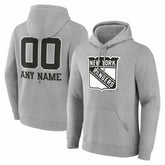 NHL New York Rangers Big & Tall Personalized Name & Number Monochrome Pullover Hoodie