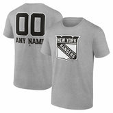 NHL New York Rangers Big & Tall Personalized Name & Number Monochrome T-Shirt