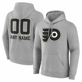 NHL Philadelphia Flyers Big & Tall Personalized Name & Number Monochrome Pullover Hoodie