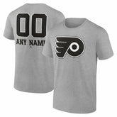 NHL Philadelphia Flyers Big & Tall Personalized Name & Number Monochrome T-Shirt