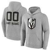 NHL Vegas Golden Knights Big & Tall Personalized Name & Number Monochrome Pullover Hoodie