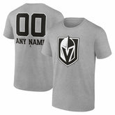 NHL Vegas Golden Knights Big & Tall Personalized Name & Number Monochrome T-Shirt