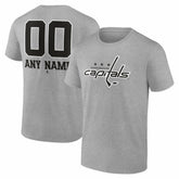 NHL Washington Capitals Big & Tall Personalized Name & Number Monochrome T-Shirt