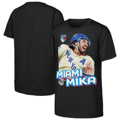 NHL Mika Zibanejad New York Rangers Outerstuff Youth Miami Mika T-Shirt