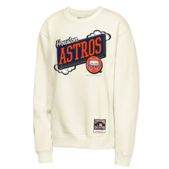 Natural Houston Astros Mitchell & Ness Youth Retro Billboard Sweatshirt