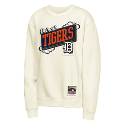 Natural Detroit Tigers Mitchell & Ness Youth Retro Billboard Sweatshirt