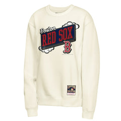 Natural Boston Red Sox Mitchell & Ness Youth Retro Billboard Sweatshirt