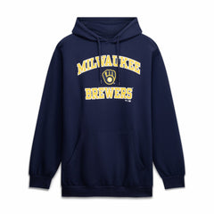 Navy Milwaukee Brewers Fanatics Big & Tall Heart & Soul Hoodie