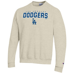 Oatmeal Los Angeles Dodgers Champion Eco Powerblend Sweatshirt
