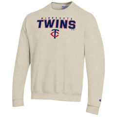 Oatmeal Minnesota Twins Champion Eco Powerblend Sweatshirt