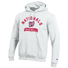 White Washington Nationals Champion Eco Powerblend Hoodie