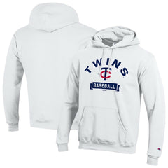 White Minnesota Twins Champion Eco Powerblend Hoodie