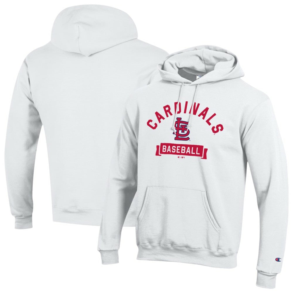 White St. Louis Cardinals Champion Eco Powerblend Hoodie