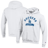 White Los Angeles Dodgers Champion Eco Powerblend Hoodie