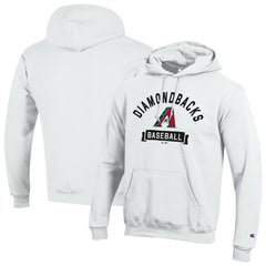 White Arizona Diamondbacks Champion Eco Powerblend Hoodie