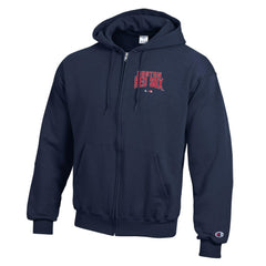 Navy Boston Red Sox Champion Eco Powerblend Full-Zip Hoodie