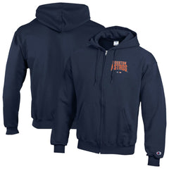 Navy Houston Astros Champion Eco Powerblend Full-Zip Hoodie