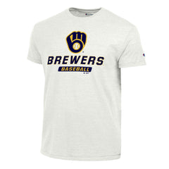 White Milwaukee Brewers Champion Ultimate Tri-blend T-Shirt