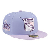 NHL New York Rangers New Era Lavender Bloom 59FIFTY Fitted Hat