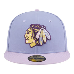 NHL Chicago Blackhawks New Era Lavender Bloom 59FIFTY Fitted Hat