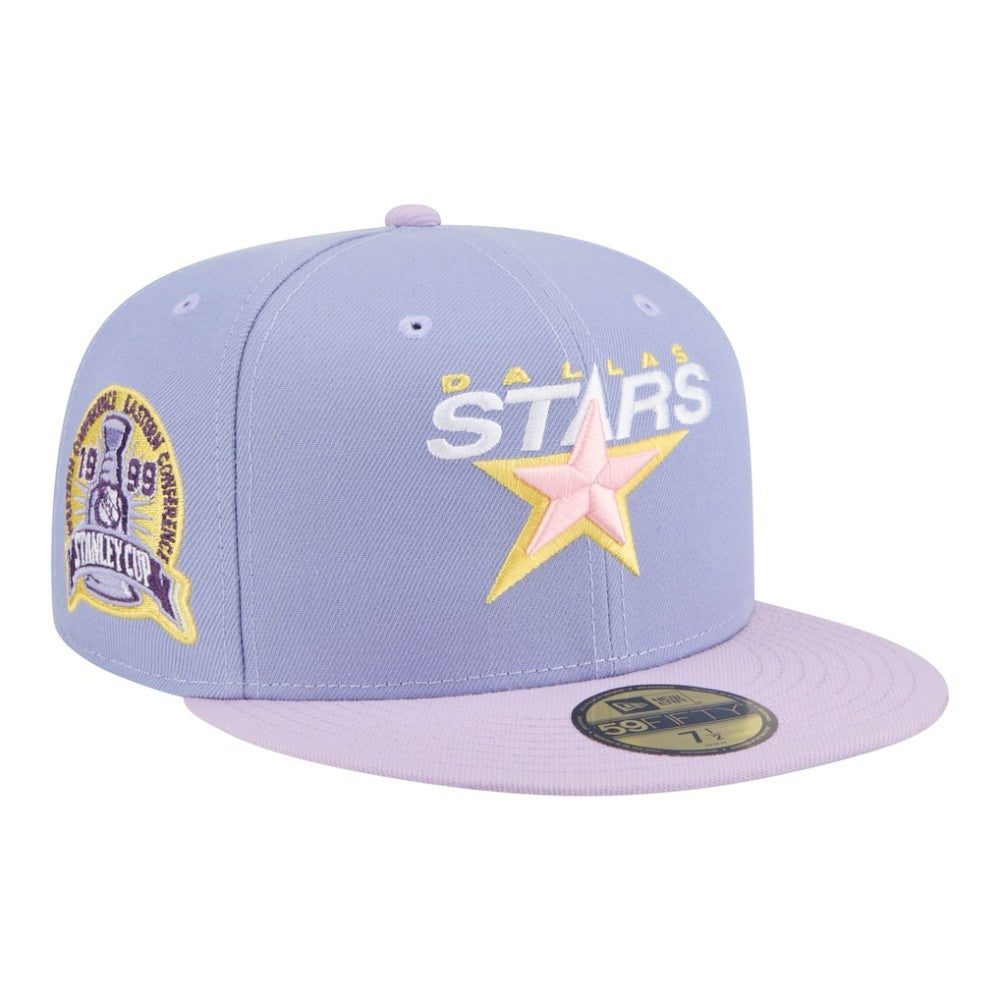NHL Dallas Stars New Era Lavender Bloom 59FIFTY Fitted Hat
