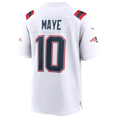 Drake Maye Super Bowl LX Patch Game Jersey - New England Patriots Jerseys
