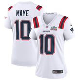 Drake Maye Women's Super Bowl LX Patch Game Jersey - New England Patriots Jerseys