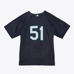 Navy Ichiro Suzuki Seattle Mariners Mitchell & Ness Big & Tall Cooperstown Mesh Batting Practice Jersey