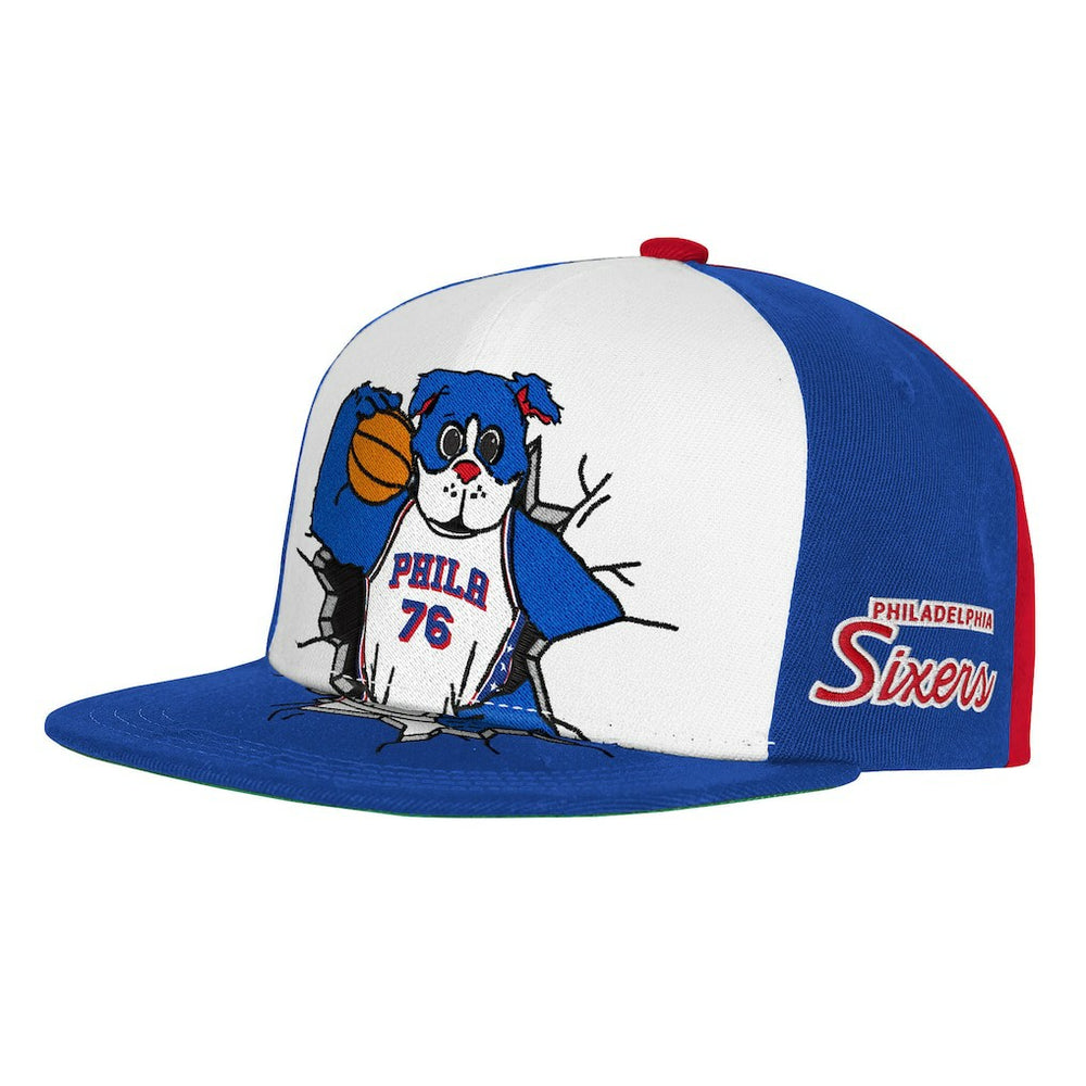 Mitchell & Ness Philadelphia 76ers Youth Mascot Snapback Hat