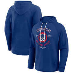 Royal Chicago Cubs Darius Rucker Collection by Fanatics Raglan Hooded Long Sleeve T-Shirt