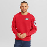 Red St. Louis Cardinals Darius Rucker Collection by Fanatics Washed Crew Neck Pullover Sweatshirt