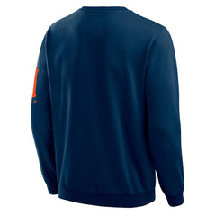 Navy Detroit Tigers Darius Rucker Collection by Fanatics Washed Crew Neck Pullover Sweatshirt