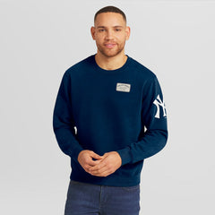 Navy New York Yankees Darius Rucker Collection by Fanatics Washed Crew Neck Pullover Sweatshirt