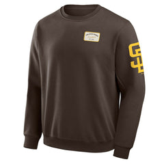 Brown San Diego Padres Darius Rucker Collection by Fanatics Washed Crew Neck Pullover Sweatshirt