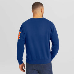 Royal New York Mets Darius Rucker Collection by Fanatics Washed Crew Neck Pullover Sweatshirt